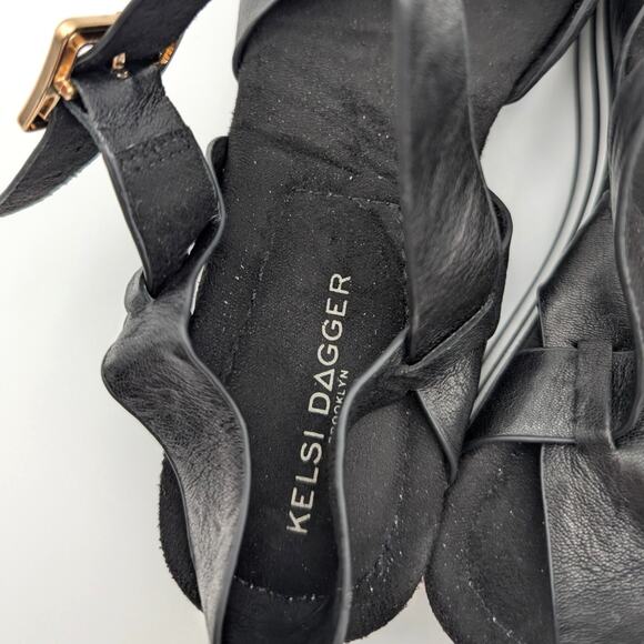 Kelsi Dagger Brooklyn Breeze Platform Sandals Women's Black Size US8.5 EU39 - Picture 11 of 13